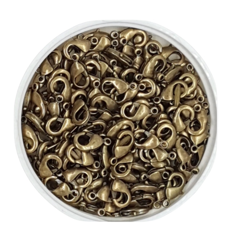 10mm Lobster Clasps Antique Bronze Finish – Jewellery Findings - 100 pieces